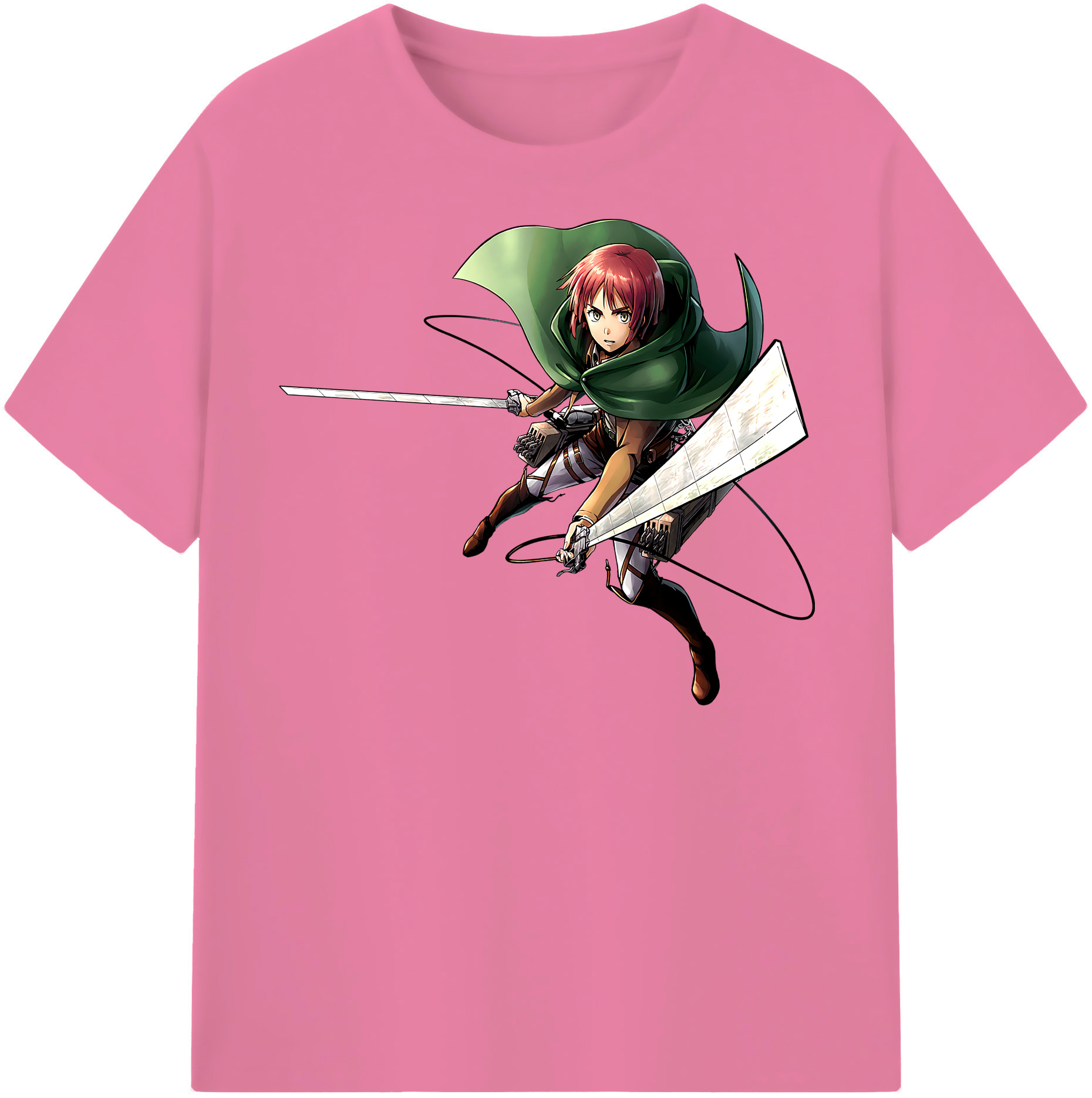 （画像用） 進撃の巨人 Attack on Titan 綿100％半袖Tシャツ（フロントプリント）